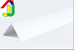 Куточок пластиковий LinePlast 10×10 Білий LUB001-002 декоративний, оздоблювальний, двосторонній