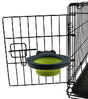 Collapsible Kennel Bowl миска складная з кріпленням для клітини для собак і кішок