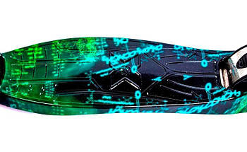 Самокат дитячий MAXI. H20. Блискучі колеса, фото 4