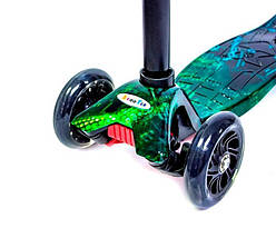 Самокат дитячий MAXI. H20. Блискучі колеса, фото 2