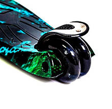 Самокат дитячий MAXI. H20. Блискучі колеса, фото 3