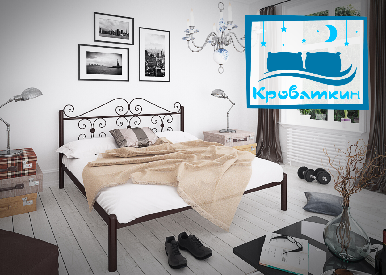 Металева ліжко Бегонія Тенеро, фото 1