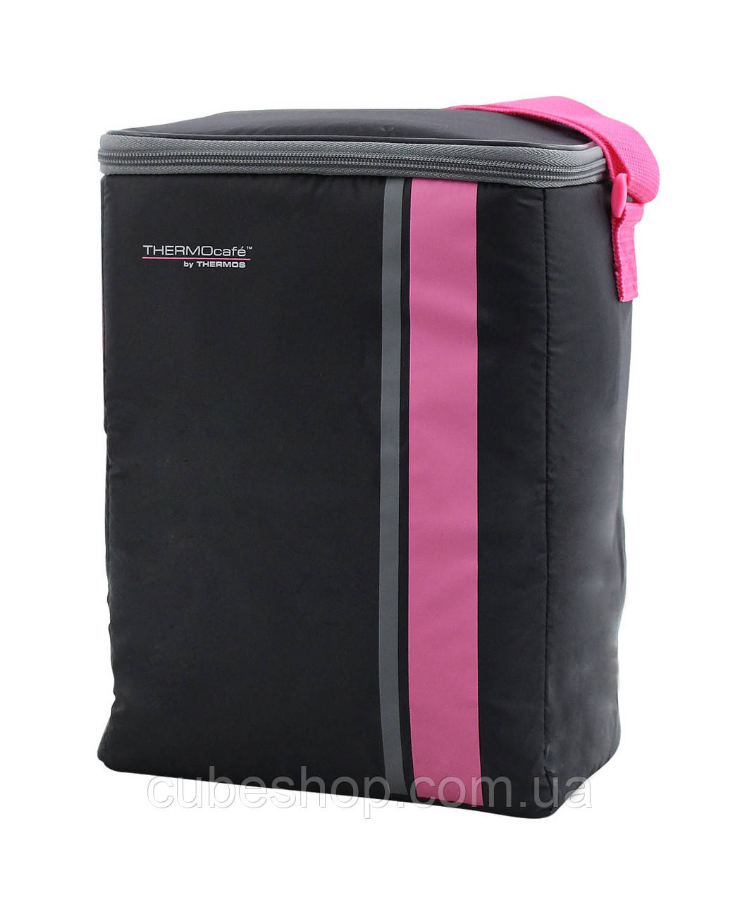 Термосумка Thermos ThermoCafe 12Can Cooler, 9 л (чорний-рожевий)
