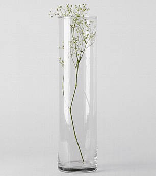 Ваза скляна "Циліндр" h 350 d 90 мм