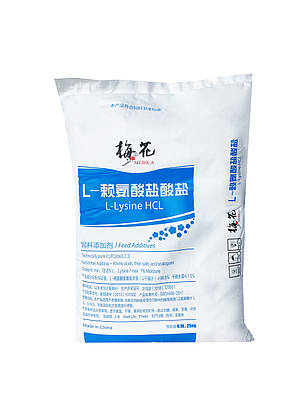 L-Лізин Гідрохлорид L-Lysine HCL 98.5% Meihua/Мейхуа (Китай)