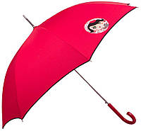 Зонт-трость женский полуавтомат Airton красный