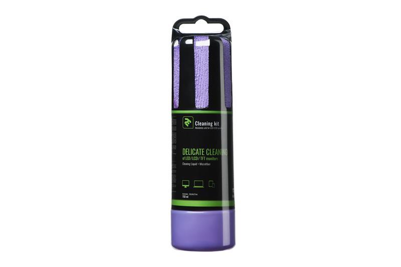 Набор для чистки 2E 150ml Liquid for LED/LCD + салфетка,Violet, фото 1