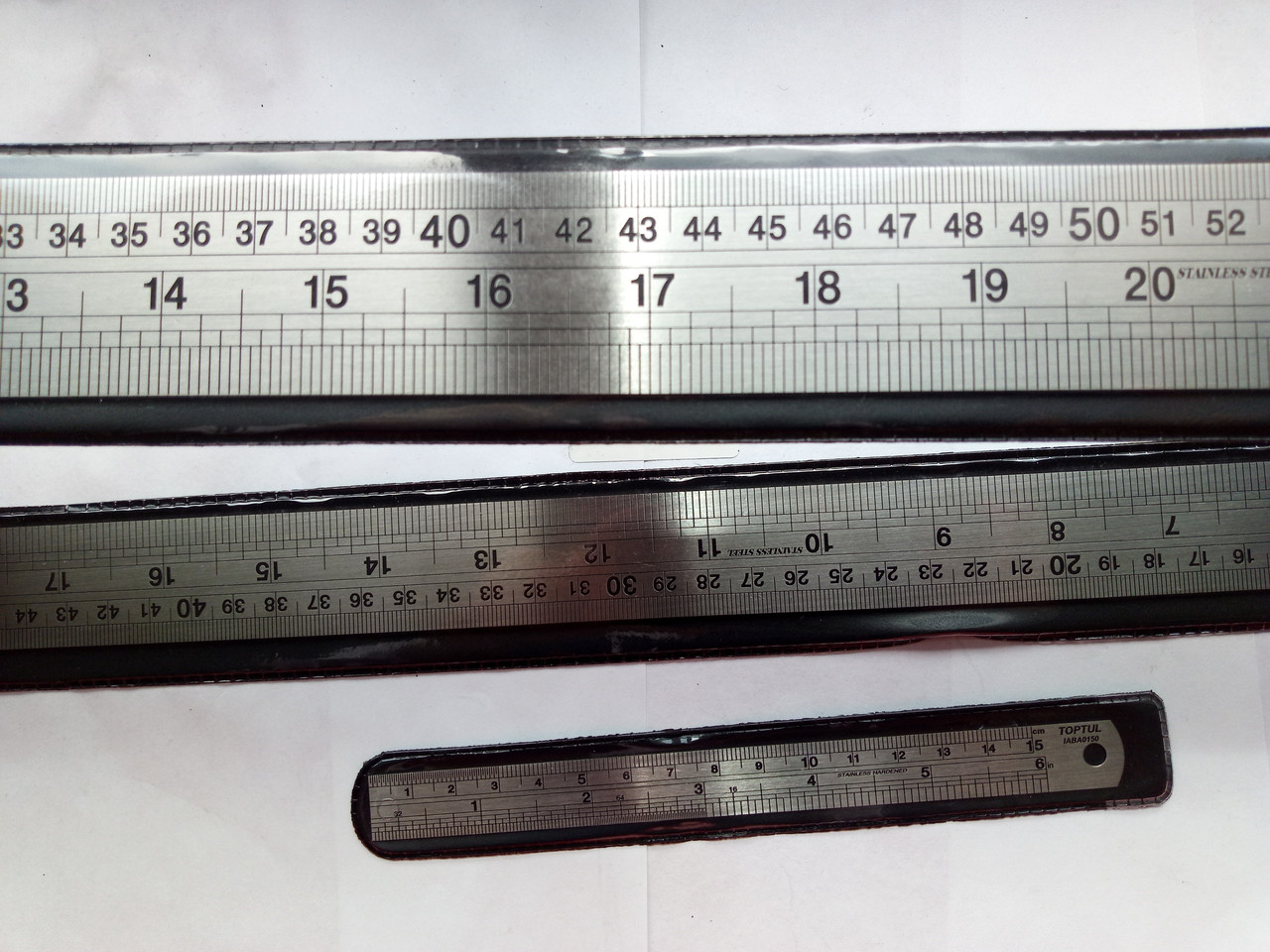 Лінійка з нержавіючої сталі 300мм/12" TOPTUL IABA0300