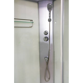Душовий бокс Veronis BN-1-90 90х90х215 з дахом прозоре скло, фото 3