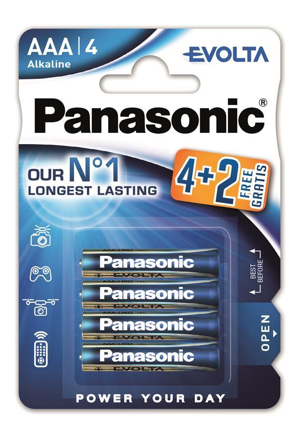 Батарейка Panasonic EVOLTA AAA BLI(4+2) ALKALINE