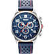 Годинники наручні чоловічі Swiss Military-Hanowa 06-4328.04.003 кварцові, синій ремінець з шкіри, Швейцарія, фото 2