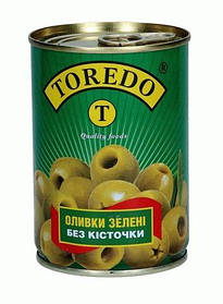 Оливки зелені без кісточки "Toredo" 280 г