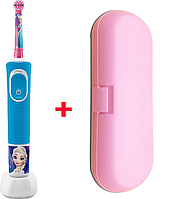 Детская электрическая зубная щетка Oral-B Vitality 100 Frozen + футляр