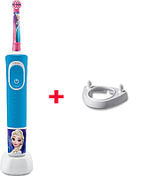 Детская электрическая зубная щетка Oral-B Vitality 100 Frozen + подставка