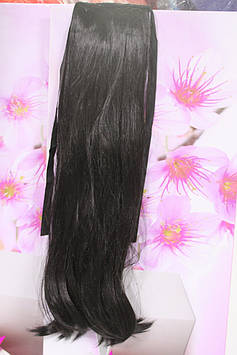 Шиньон на ленте искусственные волосы черный