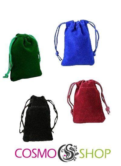 Мішочки оксамитові 4 різновиди по 3 шт., розмір 12х9 см, color mix of velvet bags (12 шт./пач.