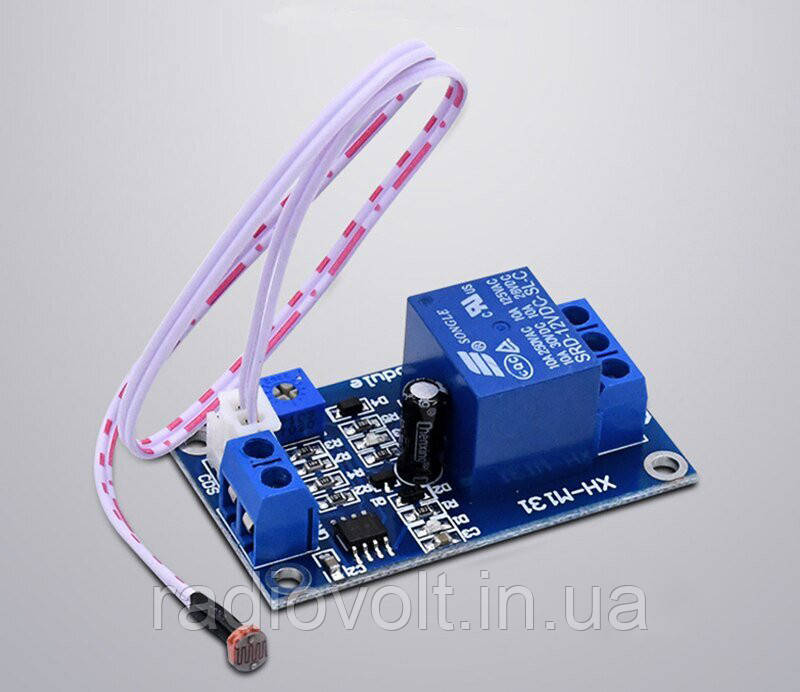 Модуль реле освітленості XH-M131 12В, 10A / AC 250В, фото 1
