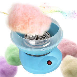 Апарат для солодкої вати Cotton Candy Maker + палички в подарунок Блакитний