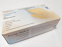 Перчатки латексні без пудри "Prestige медичнеal", 100 штук/50 пар. XL