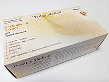 Рукавички латексні без пудри "Prestige Medical", 100 штук/50 пар.