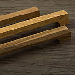 Дізайнерська мебліва ручка дерев’яна з гранями горіха, фото 7