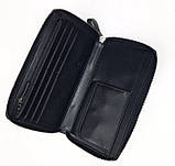 Чоловічий брендовий шкіряний клач на змійці (1396), фото 3