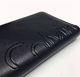 Чоловічий брендовий шкіряний клач на змійці (1396), фото 2