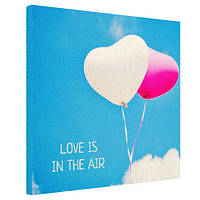 Картина на холсте Love is in the air 50х50 см (H5050_LV069)