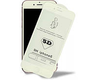 IPhone 6, 6s защитное стекло Avantis на телефон противоударное 5D full glue white мотовое белое