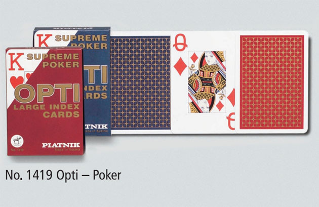 Карти "Opti Poker", 2-ма великими індексами 55 карт (шт.) 1419