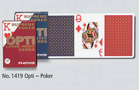 Карти "Opti Poker", 2-ма великими індексами 55 карт (шт.) 1419