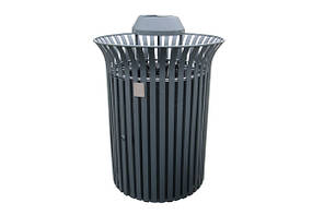 Урна для сміття Король з баком і попільничкою вулична металева цинкування (Продмаш-ТМ)