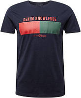 Футболка чоловіча Tom Tailor Denim Men's Print T-Shirt, Blue, Розмір - XS (44-46) (1013772) (B07WFF11L6)