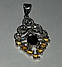 Срібний кулон з турмаліном, фото 4