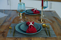 Серветка-підкладка під тарілки плетіння 30см * 45см, килимок на стіл