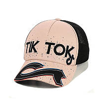 Детская кепка "Tik Tok" с черной сеткой