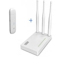 Комплект WiFi роутер Netis MW5230 + 4G/3G модем ZTE MF79