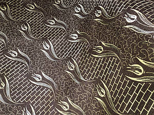 Меблева оббивна тканина шеніл тюльпан коричневий