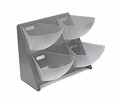 Двоярусна стійка для інгредієнтів на 4 чарунки