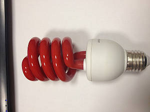Лампа енергоощадна червоного кольору Е27