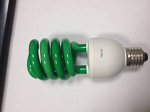 Лампа енергоощадна зеленого кольору Е27