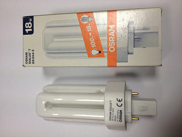 Лампа енігоощадна Osram Dulux Т 18w, GX24d-2