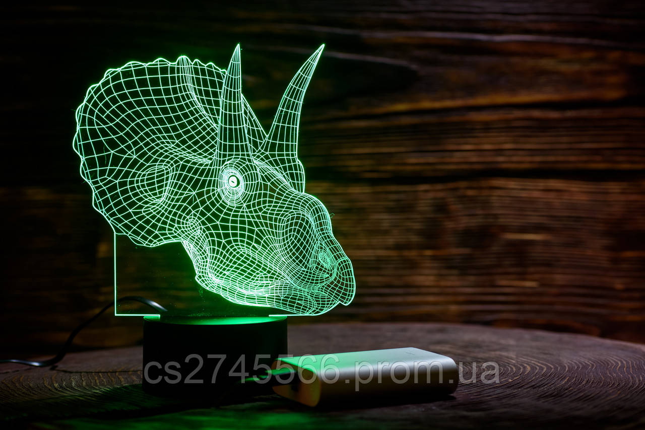 Змінна пластина для 3D ламп Трицераптор