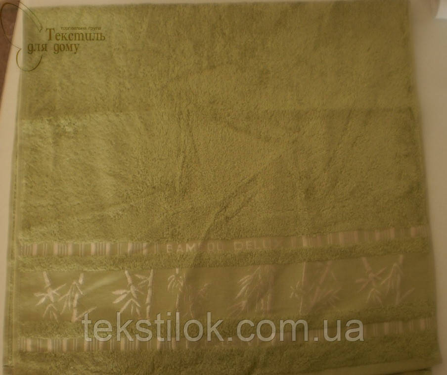 Рушник 50*90, 450 г/м2, 16/1, Бамбук 3елений