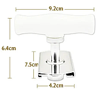 [ОПТ] Відкривачка для скляних банок і пляшок універсальна біла BN-089, фото 5