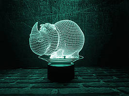 3D лампа Носоріг (збільшене зображення) + пульт ДУ + мережевий адаптер + батарейки (3ААА)