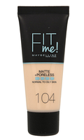 Тональний крем Maybelline Fit Me Matte Poreless Foundation 104 - soft ivory