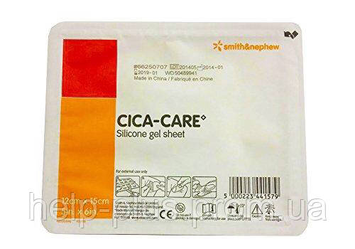 Cica Care 12x15см Силиконовый пластырь для лечения шрамов и рубцов в том числе келоидных. - фото 5 - id-p578039403