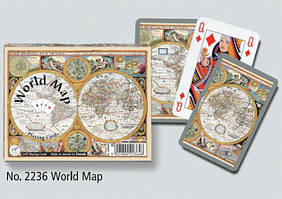 Комплект карток "World Map", 2х55 карт (шт.) 2236