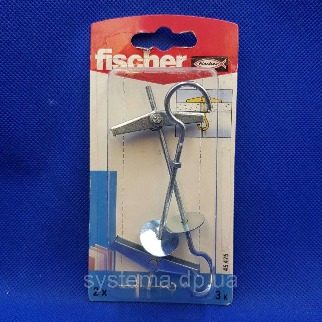 Fischer KDH 3 - металевий гачок для кріплення люстри, 2 шт.